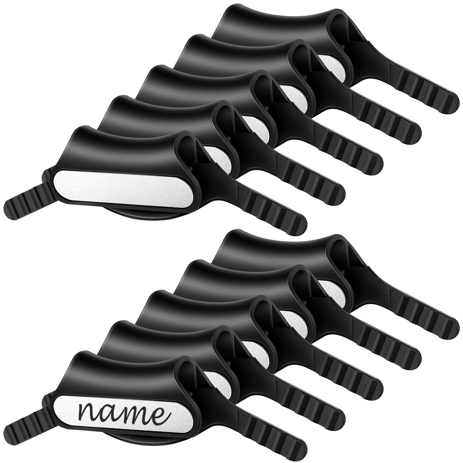 Photo 1 of 10 Pcs Stethoscope Name Tag Stethoscope ID Tag Personalized Identification with Name Label Stickers Practical Gift Nurses, Doctors, Veterinarians and Med Students