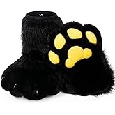 BNLIDES Cosplay Animal Cat Wolf Dog Fox Fursuit Feet Paw Claw Shoes Furry Boots Costume Accessories for Adult