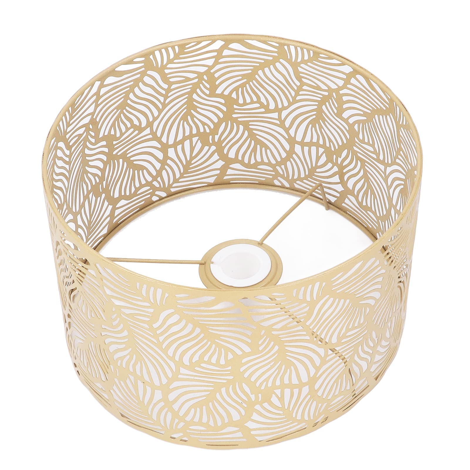 Photo 1 of Estink Lamp Shades, Metal Hollowed Design Lamp Shade Light Lamp Shade Modern Simple Home Decoration for E14 E27 Bulbs (Gold), Estink5ik3terz7x-13