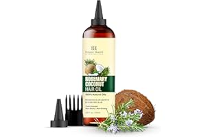 Botanic Hearth 100% Pure Rosemary Oil for Hair Growth | Infused with Coconut Oil | Hair Oil Repairs Dry Damaged Hair, Strengthening, Healthier - Hair Tonic, 6.7 fl oz