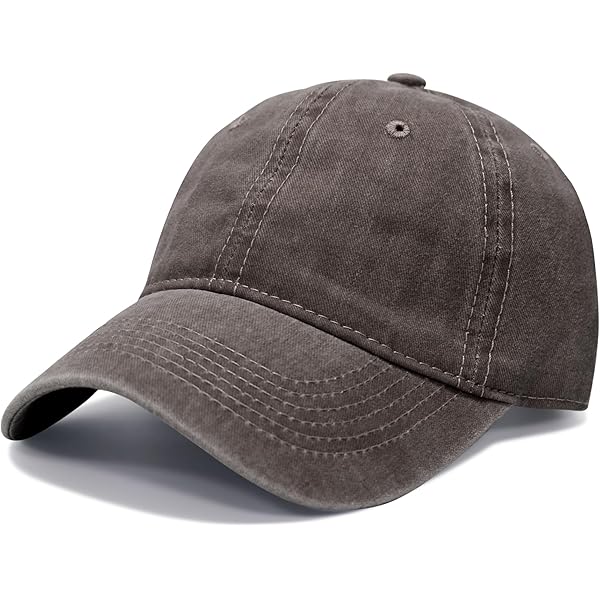 Women\'s Grey Vintage Washed Unstructured Baseball Cotton Adjustable Cap TODOZO Unisex Vintage Washed Unstructured Baseball Cap  main image 4