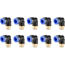 10mm x 3/8 NPT Male Thread Elbow, Push to Connect Fitting