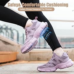 Steel Toe Shoes for Women Men Wide Non Slip
