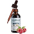 Maxi Health Kids Raspberry Liquid Vitamin B Complex - Vitamin Supplement with Vitamin B12 - Sublingual B Vitamins Complex Drops for Kids with B1 B2 B3 B5 B6 Biotin Folic Acid - 2 fl. Ounces
