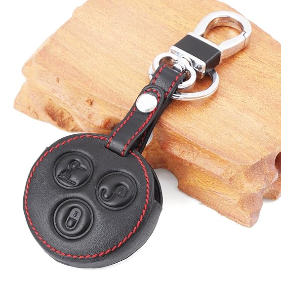 Leather Key Cover Case Skin Set Protect 3 Button Remote Fob Amazon.co