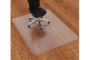 Amyracel Chair Mat for Hardwood Floor, 45” x 53” Computer Desk Chair Mat for Hard Floors, Easy Glide Office Floor Mat for Hardwood Floors