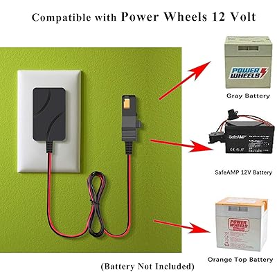 Buy For Power Wheels Charger 12 Volt Battery Charger For Fisher Price Ride On Toys Using Gray And Orange Top Battery 0638 Online In Turkey B08dfkgp3l