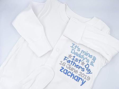 personalised embroidered baby grow