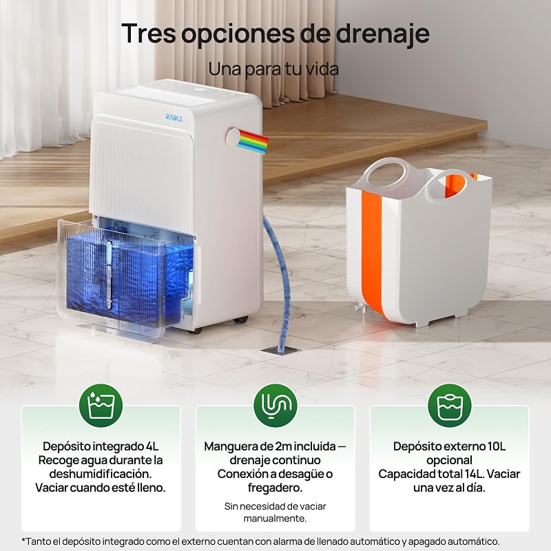 Deshumidificador 25L/día Desumidifador Tres Modos de Funcionamiento