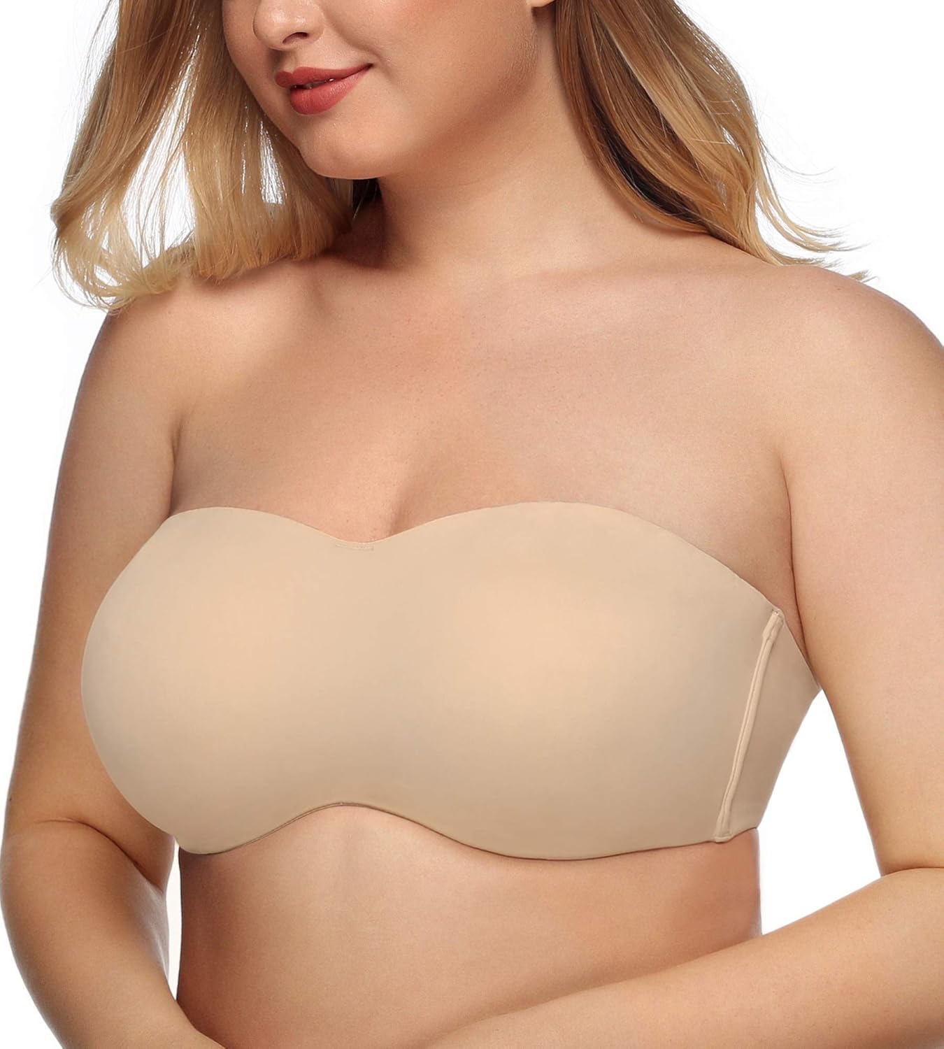 Unlined underwire strapless bra Clearance