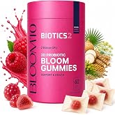 Bloom10 Breast Gummies for Women Bust Support, 2 Billion Probiotics 60ct | Sugar-free vegan formula with fenugreek, saw palmetto, wild yam, chasteberry,fennel; 5x herbal extracts, 4x vitamins gummies