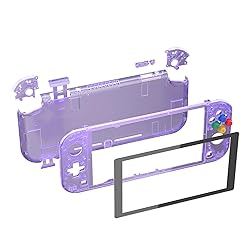 eXtremeRate Clear Atomic Purple DIY Replacement