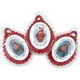 Needzo Llavero católico del Sagrado Corazón de Jesús para Escapularios, 2 1/2 pulgadas, paquete de 3