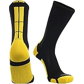TCK Baseline Crew Athletic Socks for Basketball, Football & Sports – Moisture Wicking & Cushioned