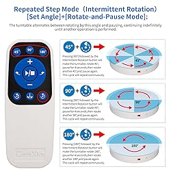 Remote Motorized Electric Turntable Rotating