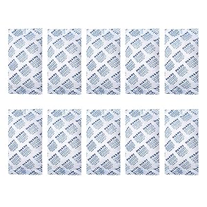 Dry & Dry 300 Gram [10 Packets] Silica Gel Premium Pure & Safe Silica Gel Packs Desiccant Dehumidifiers - Rechargeable Fabric Silica Packets for Moisture Absorber Silica Gel Packets