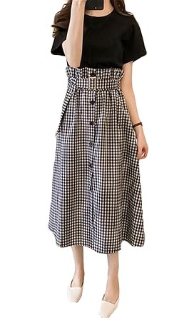 Amazon ディーハウ セットアップ T シャツ T シャツ スカート 上下