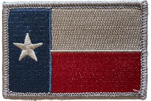 Gadsden and Culpeper Texas Tactical Patch - 1pc, Silver, Rectangular, 2"x3", Sew-on, Flag