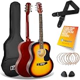 3rd Avenue Full Size Acoustic Guitar Bundle Sunburst with 6 Months Lessons