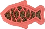 Catstages Fishie Fun Feed Mat Slow Feeder Cat Bowl Pink