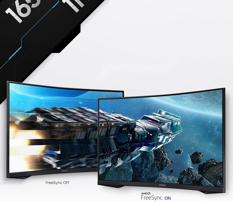 Ecran PC Odyssey G55C 27’’, 165Hz , 1ms, Dalle VA Incurvée 1000R, QHD : 2560x1440, 2500:1,HDR10, AMD FreeSync, Auto Source Switch +, Pied Ajustable, DisplayPort, HDMI