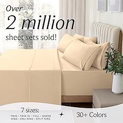 LuxClub 3 PC Sheet Set Bed Sheets Deep Pockets