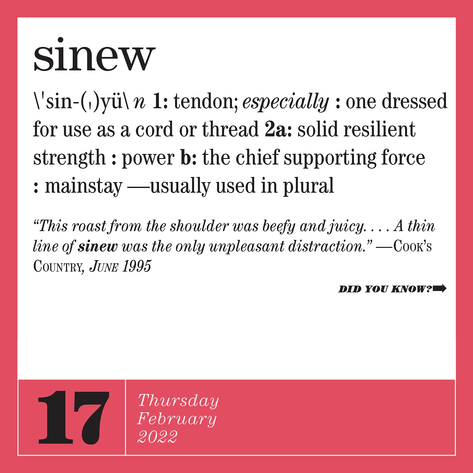 Word Of The Day Calendar 2022 365 New Words-A-Year Page-A-Day Calendar 2022: For Students, Writers,  Crossword Fanatics And Lovers Of Language: Workman Calendars,  Merriam-Webster: 9781523512614: Books - Amazon.ca