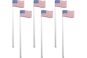 ROYER CORPORATION Coffee and Cocktail Stirrers, Reusable Plastic Drink Stirrer Sticks, 24Swizzle Sticks, Use as Cocktail Garnish or Cocktail Mixers, American Flag Patriotic, 4th of July, Decoration & Bar Supply, 6inch
