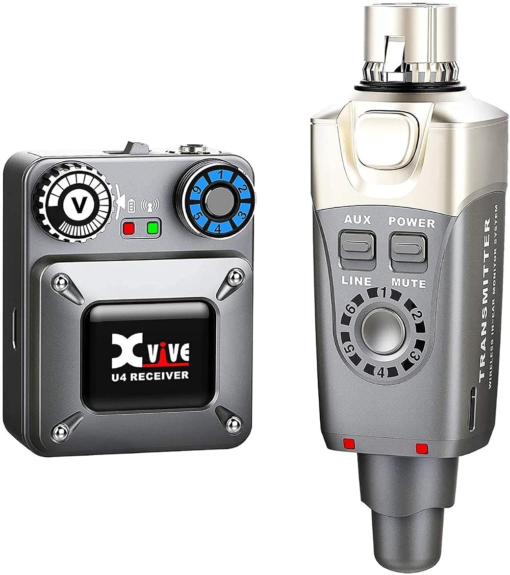 Xvive U4 Wireless In-Ear Monitor System 2.4GHz Transmitter Beltpack Receiver