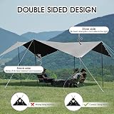 SHANNA 3x5 m Tarpaulin Waterproof Heavy Duty 180 GSM PE with Grommets view 5