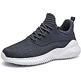 Akk Womens Tennis Shoes Walking Sneakers - Memory Foam Running Slip On Gym Athletic Workout Nursing Comfort Shoe Lightweight Dark Gray