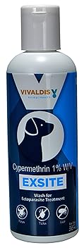Vivaldis Exsite Shampoo For Control Of Fleas, Ticks, Lice & Mite In Dogs - 200 Ml