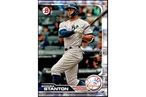 BOWMAN CHROME 2019 Bowman Baseball #43 Giancarlo Stanton New York Yankees Official MLB Trading Card From Topps