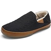 OluKai Hanohano Men's Slipper, Weather Resistant Waxed Canvas | Rubber Grip Soles for Inside &amp; Outside Wear, Durable &amp; Comfortable Slip-On