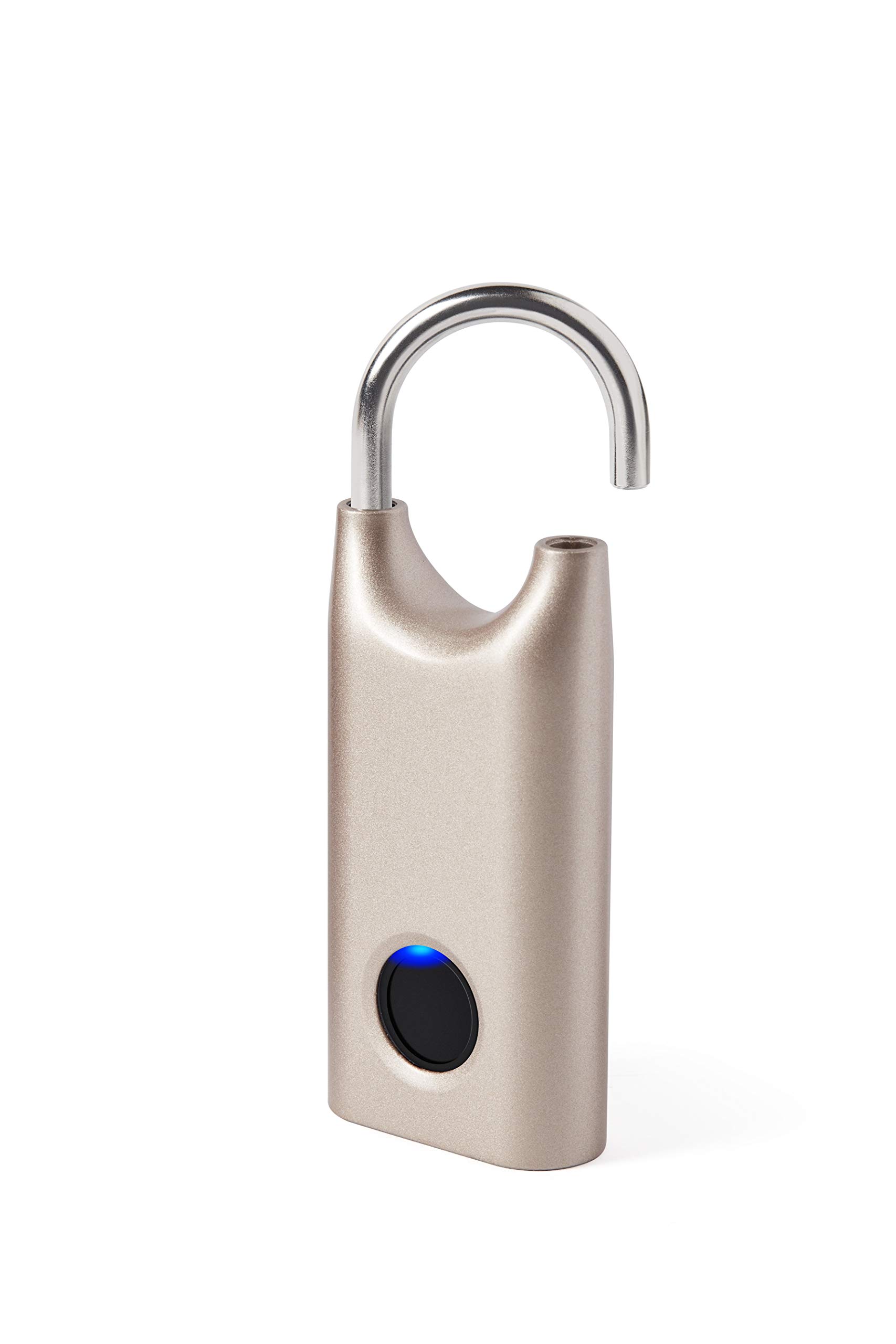 Lexon Nomaday Lock Biometric Fingerprints Padlock - Soft Gold
