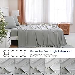 MEISHANG Twin Size Sheet Set, Soft Breathable