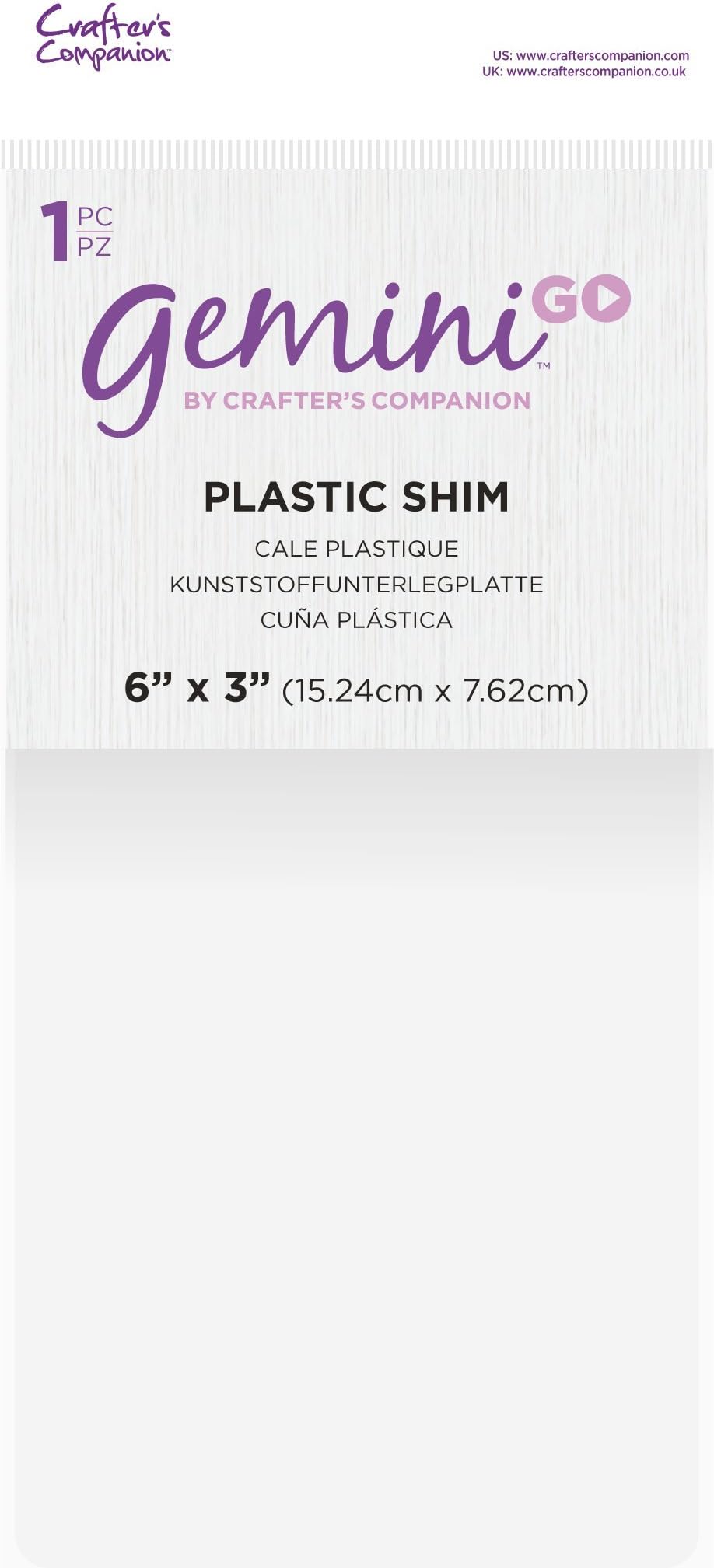 GeminiGo Accessories Plastic Shim, White, 3 x 6-Inch