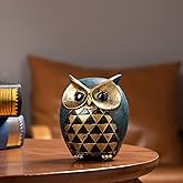 Leekung Owl Statue Home Decor - Owl Figurines for Bookshelf, Bedroom, Living Room, Office & TV Stand Decorations - Animal Sculptures Gift for Bird Lovers