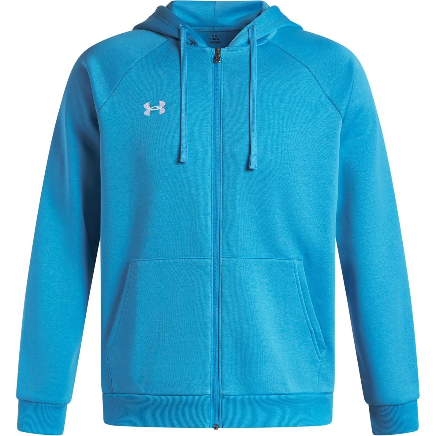 Under Armour Men's Rival Fleece Full Zip Hoodie, (452) Ether Blue / / White, Small Image