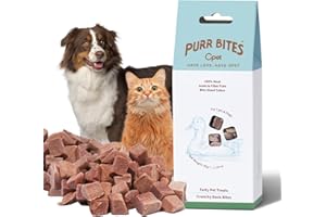 OPET Freeze Dried Cat Treats - Single Ingredient High Protein Pet Food, Healthy Training Snacks, Freeze Dried Duck Food Toppers for Cats and Dogs, Grain Free（Duck, 1.59 oz）