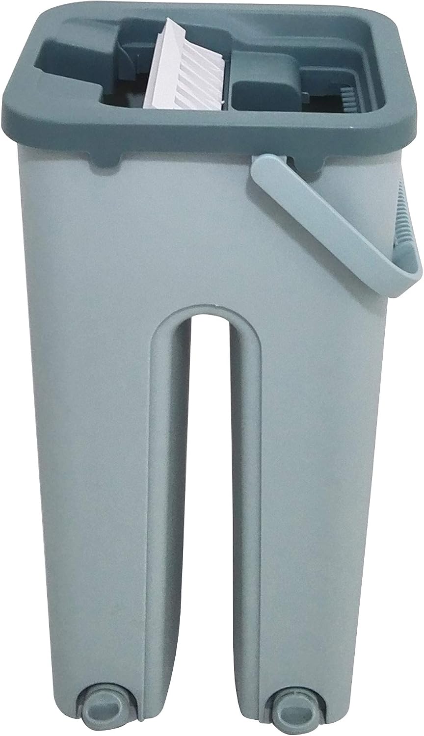 Venteo Autoclean Mop 360° with Double Compartment Bucket, Grey - Image 4