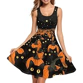 Dngkaoje Womens Sleeveless Dress Casual Tank Dresses Neck Party Sundress a Line Midi Dresses