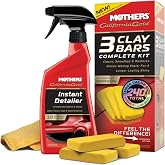 Mothers California Gold 3 Clay Bar Complete Kit, 3 80-gram Clay Bars, 07240 | Removes Contaminants, Restores Brilliance &amp; Smoothness of Paint, Car Auto Detailing Kit