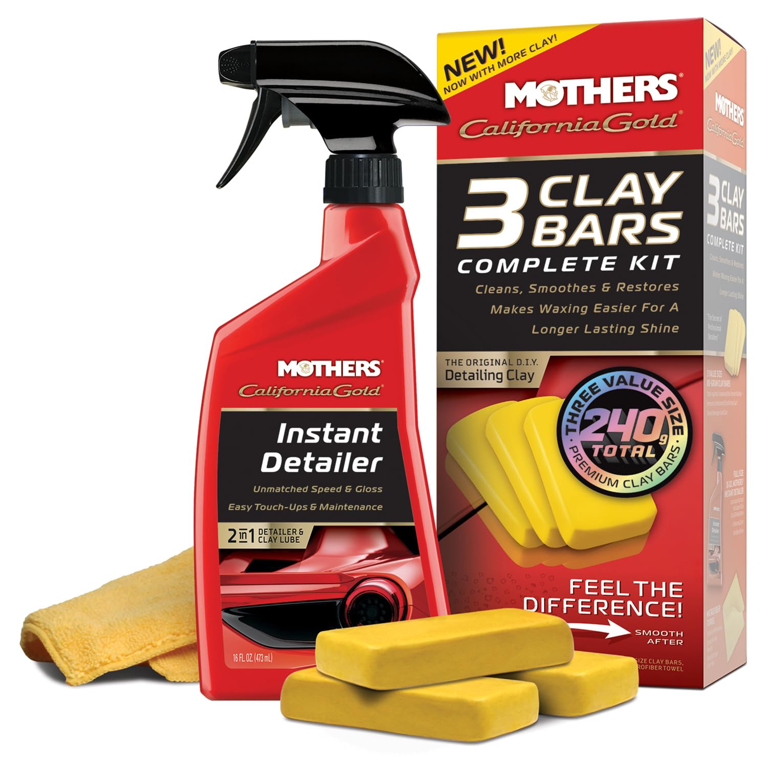 Photo 1 of Mothers 07240 California Gold Clay Bar System