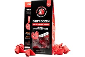 MISS FORTUNES BETTER LUCK NEXT TIME Miss Fortunes, Funny Fortune Cookies, The Dirty Dozen, Show Off Your Questionable Taste Today! Great For Date Night and Bachelorette Parties, Written by Professional Comedy Writers (Box of 12 Individually Wrapped Cookies) (DirtyDozen1)