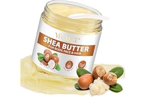 AFITMOE Raw Shea Butter Organic for Hair and Body,Unrefined Whipped Shea Butter to Make Lotion for All Skin Types,Body Butter Soap & Lotion,DIY Lip Balm, Natural Moisturizer