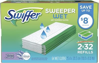 Swiffer Wet Jet Refills Open Window Fresh Scent 60 Count Mop Pads