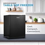 Subcold Eco60F Mini Freezer 30L 4-Star Table Top Reversible Door Black view 6