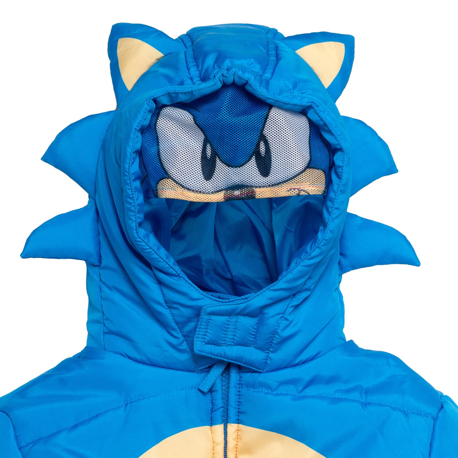 SEGA Sonic the Hedgehog Zip Up Puffer Jacket Toddler to Big Kid Sizes (4-14-16)