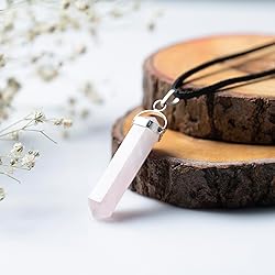 Rose Quartz Necklace - Crystal Pendants - Crystal